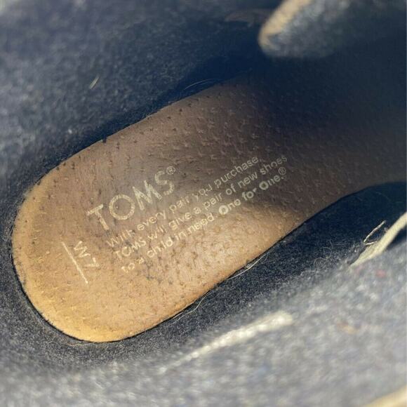 Toms Womens Kala Ankle Boots Booties Taupe Brown Wedge Heels Round Toe Lace Up 7 - Picture 5 of 9